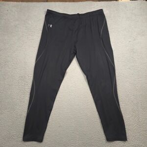 Under Armour ColdGear Fitted Leggings Men 2XL Black Thermal Base Layer Pants